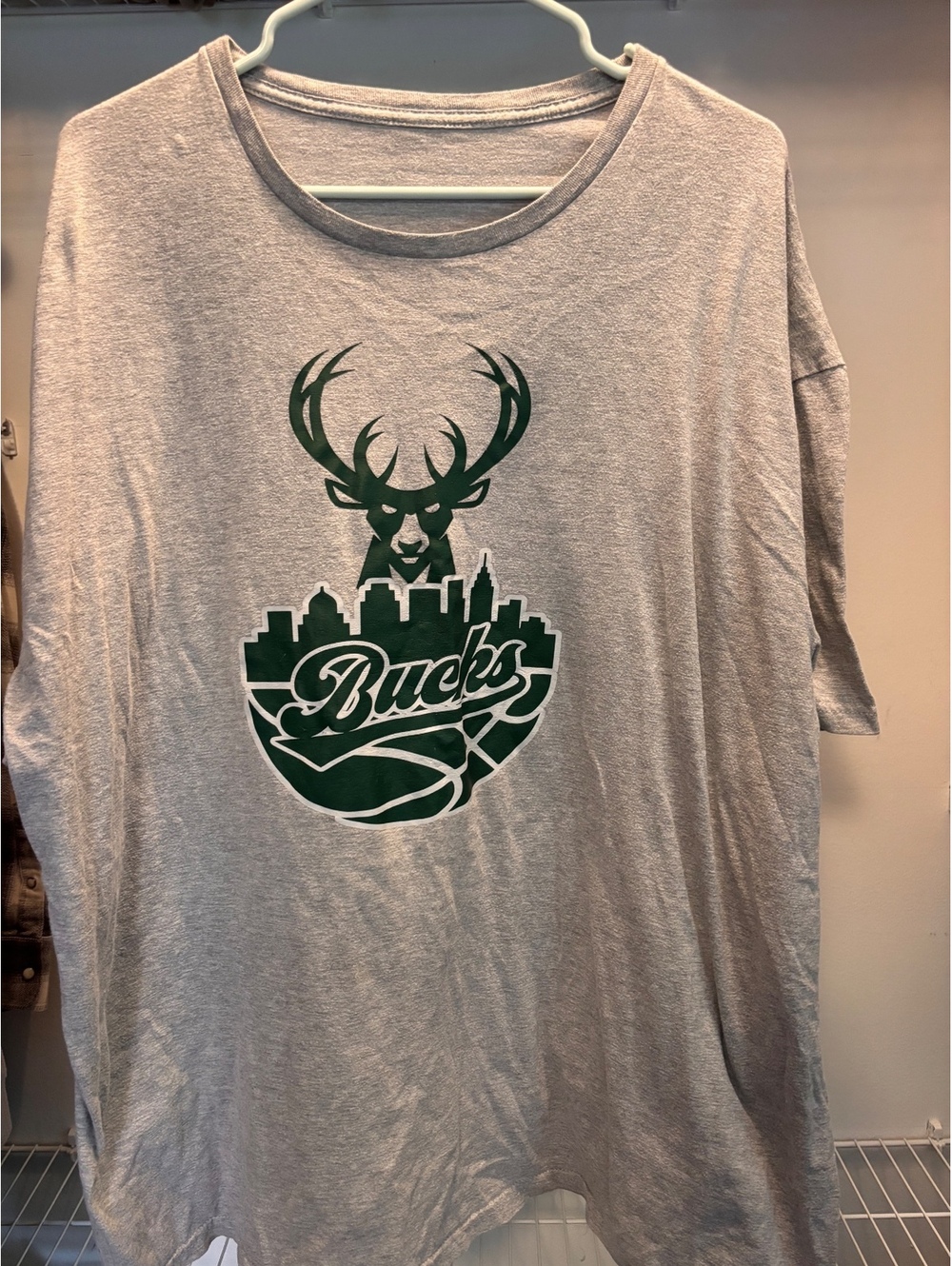 Milwaukee Bucks Gray Graphic T-Shirt